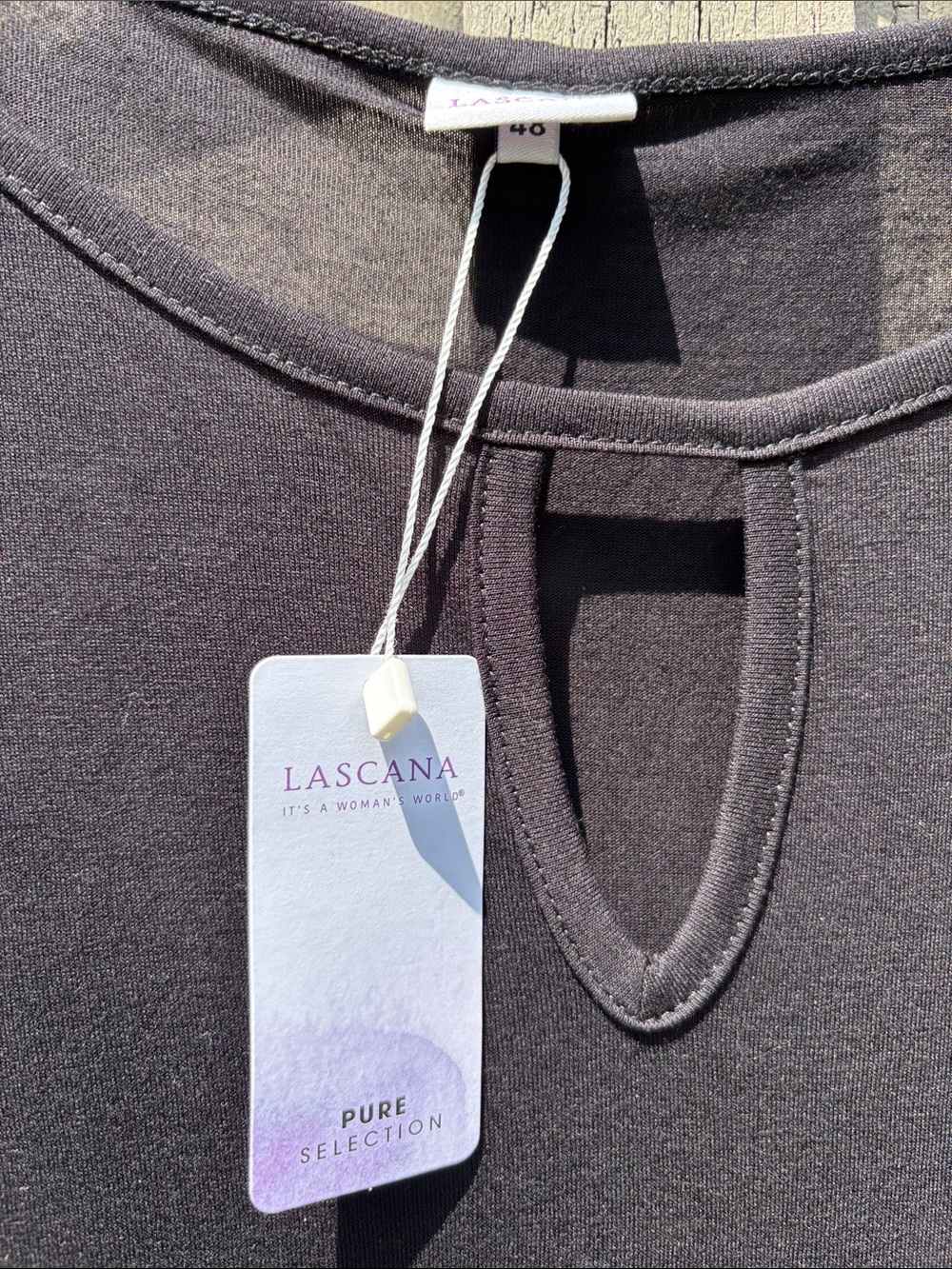 Lascana Black Women's Drawstring Waist swimsuit coverup - Picture 3 of 5